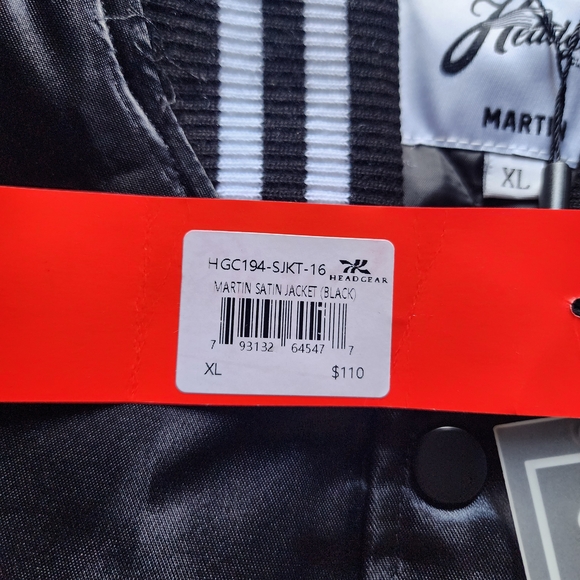 HEADWEAR CLASSICS MEN'S MARTIN LAWRENCE SATIN JACKET BLACK SIZE XLARGE NEW!!!! - Picture 4 of 14